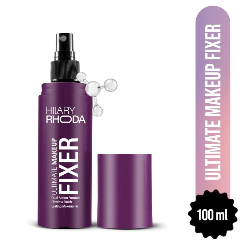 Hilary Rhoda Ultimate Makeup Fixer | Infused with Niacinamide & Hyaluronic Acid | Hydrates, Soothes & Refreshes Skin | Dual Action & Weightless Formula | Setting Spray |100 ml - Thumbnail 7